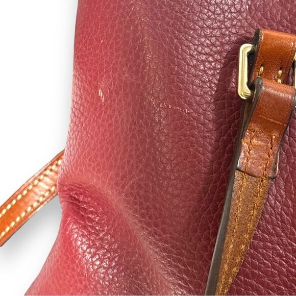 Dooney and Bourke Pebble Grain Small Lexington in Bordeaux - Picture 3 of 9